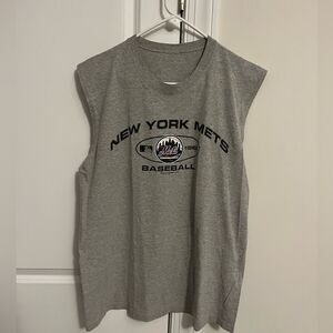 New York Mets baseball ⚾️ team no sleeve Beach T Tank Tee shirt L Sleeveless 💪